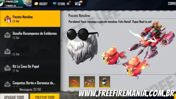 CODIGUIN Free Fire: códigos válidos do Trenó, Barbinha e Punho para resgate no Rewards Garena