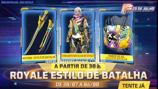 Como conseguir novo conjunto Batalha de Estilo no Free Fire essa semana