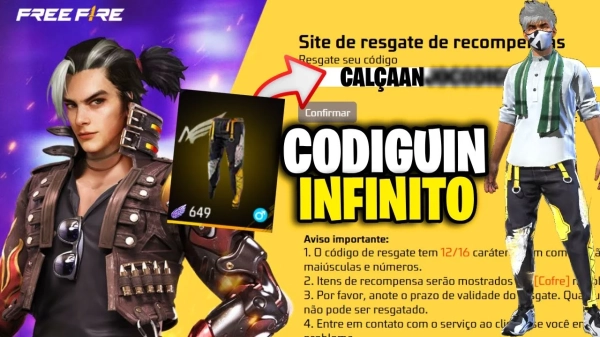 Como resgatar Codiguin FF no Free Fire em 2026: guia oficial