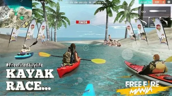 Notícia Free Fire: Explorando Novos Modos de Jogo em Free Fire: Acampamento, Batalha Naval e Corrida de Caiaque