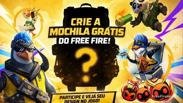 Notícia Free Fire: Garena Free Fire libera concurso e pode transformar criação em mochila grátis