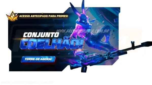 Free Fire: Como Conseguir Conjunto- Coelhão Galático no Torre de Tokens?