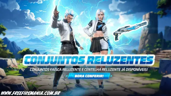 Desconto Maluco no Free Fire: Conheça o novo Conjunto - Faísca Reluzente e Conjunto - Centelha Reluzente