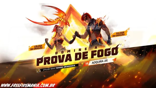 Free Fire: como conseguir Conjunto - Fulgor do Dragão no Token Royale