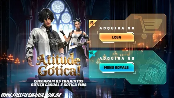Free Fire: como conseguir Conjunto - Gótico Casual e Conjunto - Gótica Fina no Token Royale