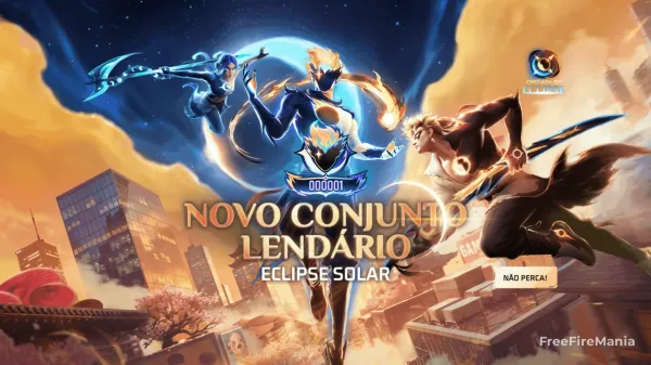 Conjunto Lendário Eclipse Solar chega ao Free Fire amanhã