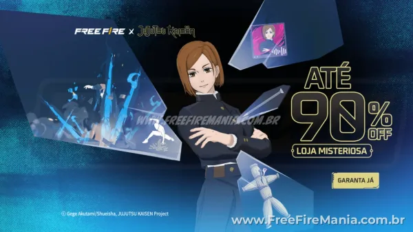 Free Fire: como conseguir Conjunto Nobara Kugisaki na nova Loja Misteriosa