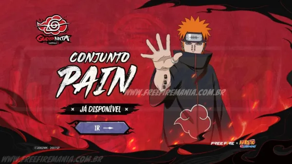 Free Fire: como conseguir Conjunto - Pain Tendo no Token Royale