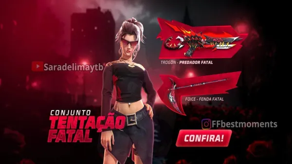 Escolha Royale Free Fire: Como conseguir Conjunto - Tentação Fatal e outros Prêmios