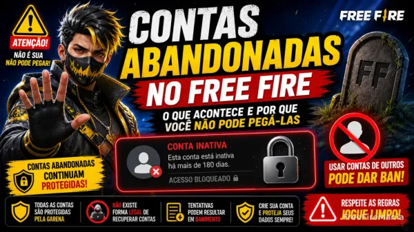 Contas abandonadas no Free Fire: o que acontece e por que você não pode pegá-las