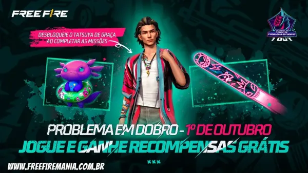 Notícia Free Fire: Contos do Free Fire: confira as recompensas do evento “Problema em Dobro”