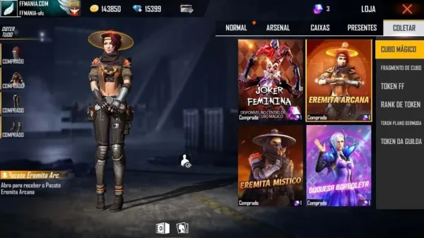 Cubo Mágico: pacote Eremita Arcana disponível na loja