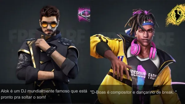 D-Boas x Alok: qual o melhor personagem do Free Fire?