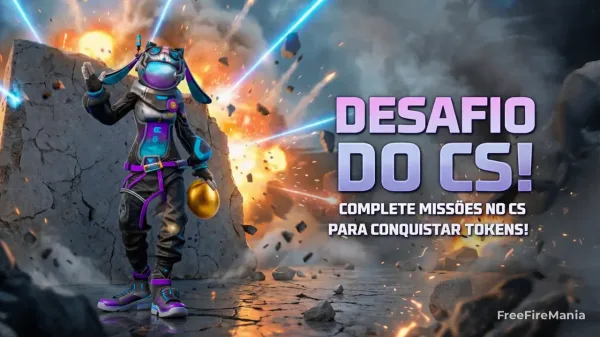 Notícia Free Fire: Free Fire libera desafio CS com Coelho Cósmico grátis já nesta quarta