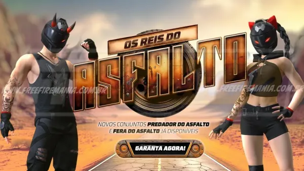 Desconto Maluco no Free Fire: Conheça o novo Conjunto - Predador do Asfalto