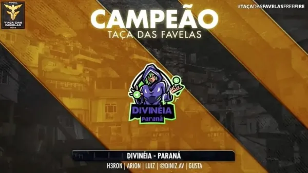 Notícia Free Fire: Divinéia, do Paraná, é a campeã da Taça das Favelas Free Fire
