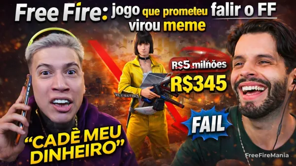 Free Fire: prometeu falir o FF e virou meme com R$345