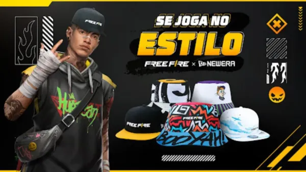 Notícia Free Fire: Em parceria inédita, New Era e Free Fire lançam linha exclusiva de produtos
