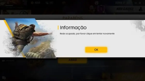 Notícia Free Fire: Erro: Rede Ocupada no Free Fire Impacta Jogadores em Nova Atualização