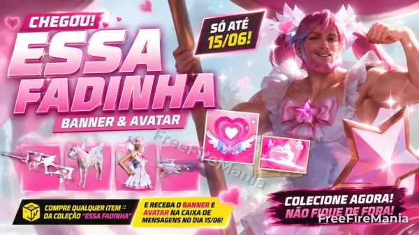 Free Fire libera banner e avatar Essa Fadinha grátis no dia 15