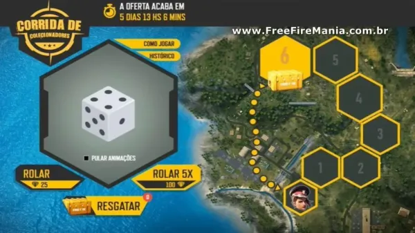Notícia Free Fire: Chegou! Novo evento Corrida de Colecionadores no Free Fire