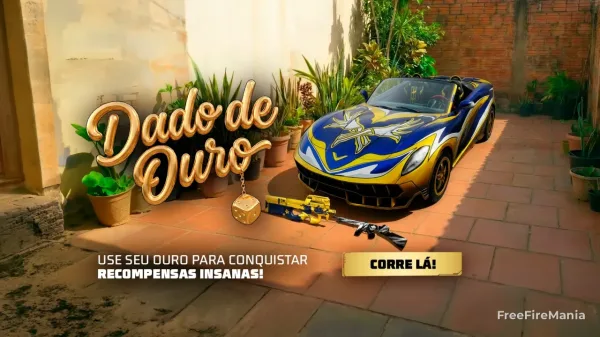Notícia Free Fire: Free Fire libera Dado de Ouro com recompensas grátis domingo (22)