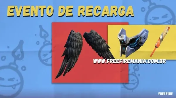 Notícia Free Fire: Evento de Recarga Free Fire: Recarga dos Anjos chega na segunda, confira os itens
