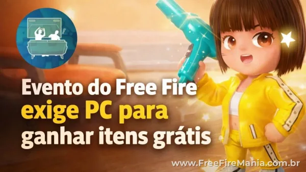 Notícia Free Fire: Free Fire x Choppy Cuts: itens grátis exigem PC no novo evento