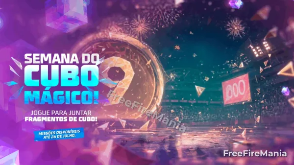 Evento Semana de Cubo Mágico chega ao Free Fire com missões e recompensas