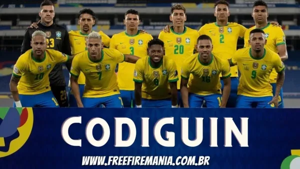 Notícia Free Fire: Exclusivo: Garena libera códigos Free Fire nas partidas da Seleção Brasileira de Futebol