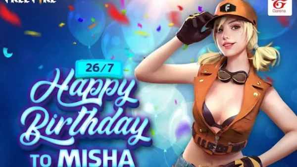 Celebração do Aniversário da Misha em Free Fire