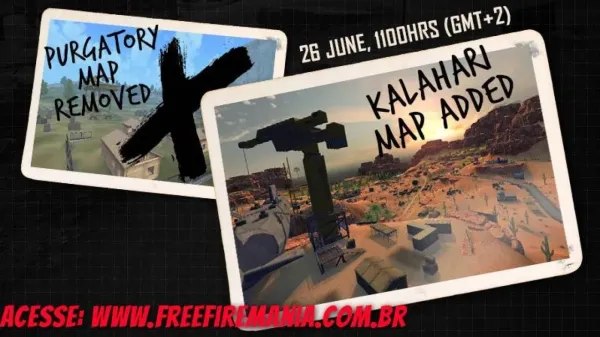 FIM! Garena removeu o mapa Purgatório das Ranqueadas do Free Fire