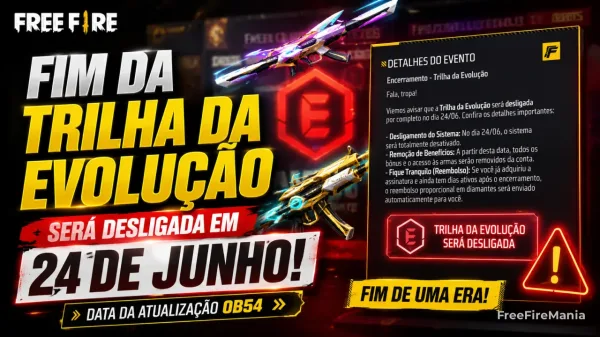Free Fire encerrará a Trilha da Evolução na atualização OB54