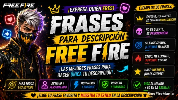 Descripciones para Free Fire copiar y pegar de colores
