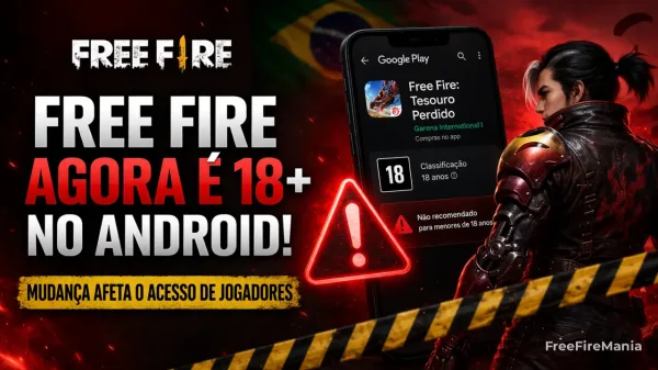 Notícia Free Fire: Free Fire vira 18+ na Google Play: veja o motivo oficial da mudança