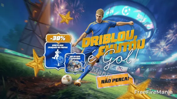Bazar do Drop Free Fire: como funciona o evento com Emote dos Craques do Frifas