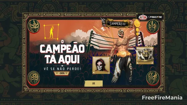 Free Fire atualiza evento Bazar do Drop com “O campeão tá aqui!”