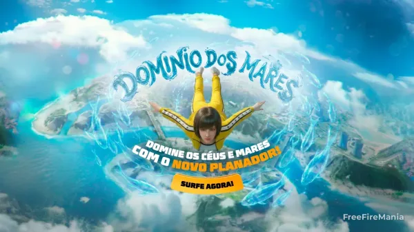 Bazar do Drop no Free Fire já começou com Planador Domínio dos Mares