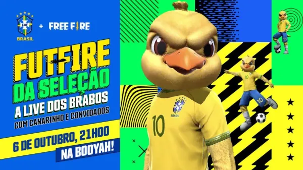 Notícia Free Fire: Free Fire: com El Gato e Cerol, craques do futebol se enfrentam na "Live dos Brabos" hoje