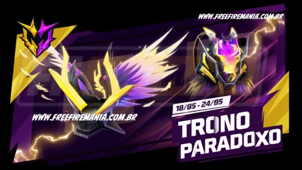 Free Fire: como conseguir Asa Delta Trono Paradoxo no Escolha Royale