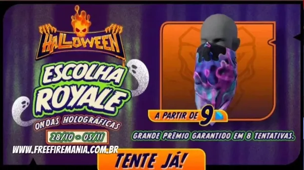 Free Fire: como conseguir Bandana Ondas Holográficas no Escolha Royale