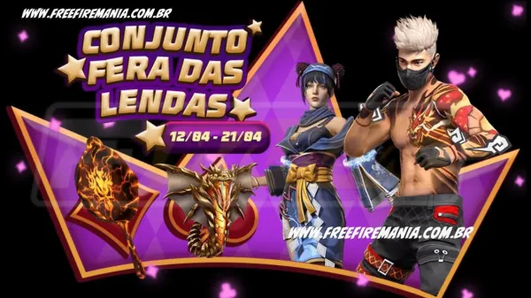Free Fire: como conseguir Conjunto Fera Das Lendas no novo Token Royale