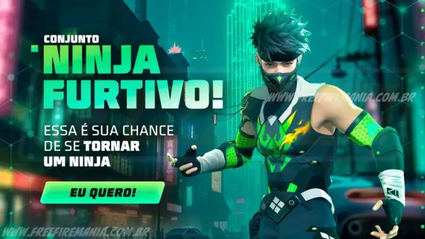 Free Fire: como conseguir Conjunto - Ninja Furtivo no novo Token Royale