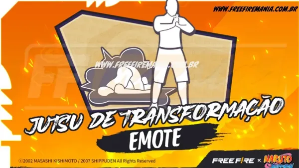 Free Fire: como conseguir Emote - Jutsu de Transformação  no Escolha Royale