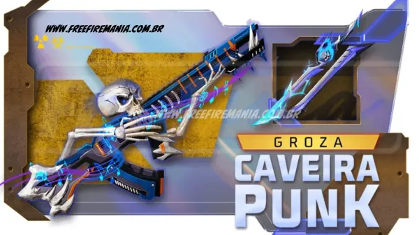 Free Fire: como conseguir Groza - Caveira Punk no Escolha Royale