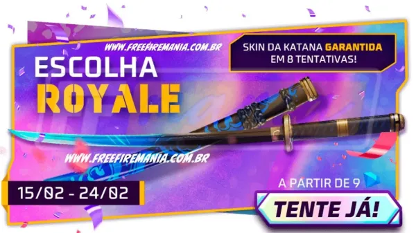 Notícia Free Fire: Free Fire: como conseguir Katana - Subaquatica no Escolha Royale
