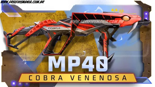 Free Fire: como conseguir MP40 - Cobra Venenosa no Escolha Royale