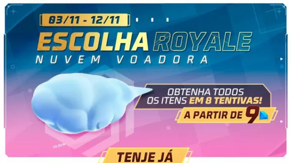 Free Fire: como conseguir Nuvem Voadora no Escolha Royale