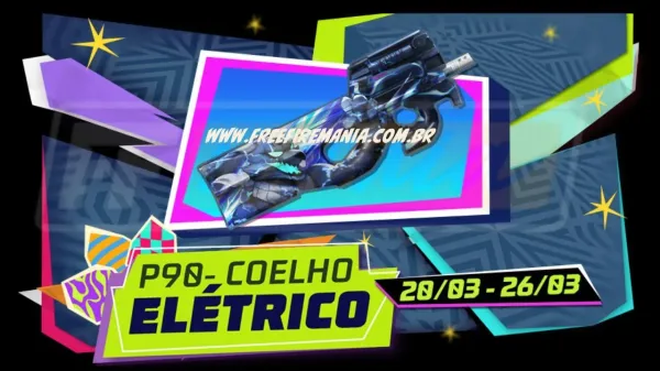 Free Fire: como conseguir P90 Coelho Eletrico no Escolha Royale