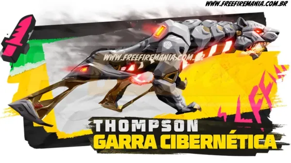 Free Fire: como conseguir Thompson - Garra Cibernetica no novo Token Royale